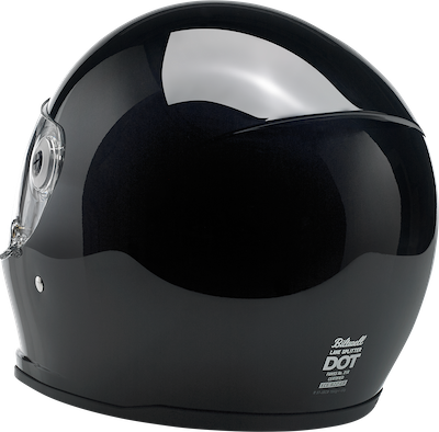 Biltwell Lane Splitter Helmet - Flat Black Glänzend