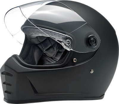 Biltwell Lane Splitter Helmet - Flat Black Matt