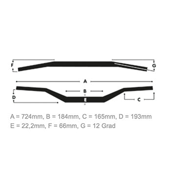 ZAP Supermini-Lenker 22mm