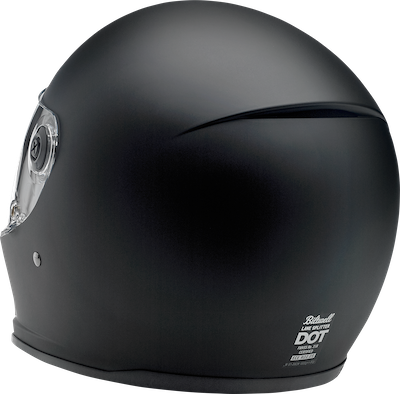 Biltwell Lane Splitter Helmet - Flat Black Matt