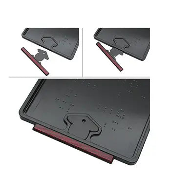 Kennzeichenplatte IOMP mit Kennzeichenbeleuchtung