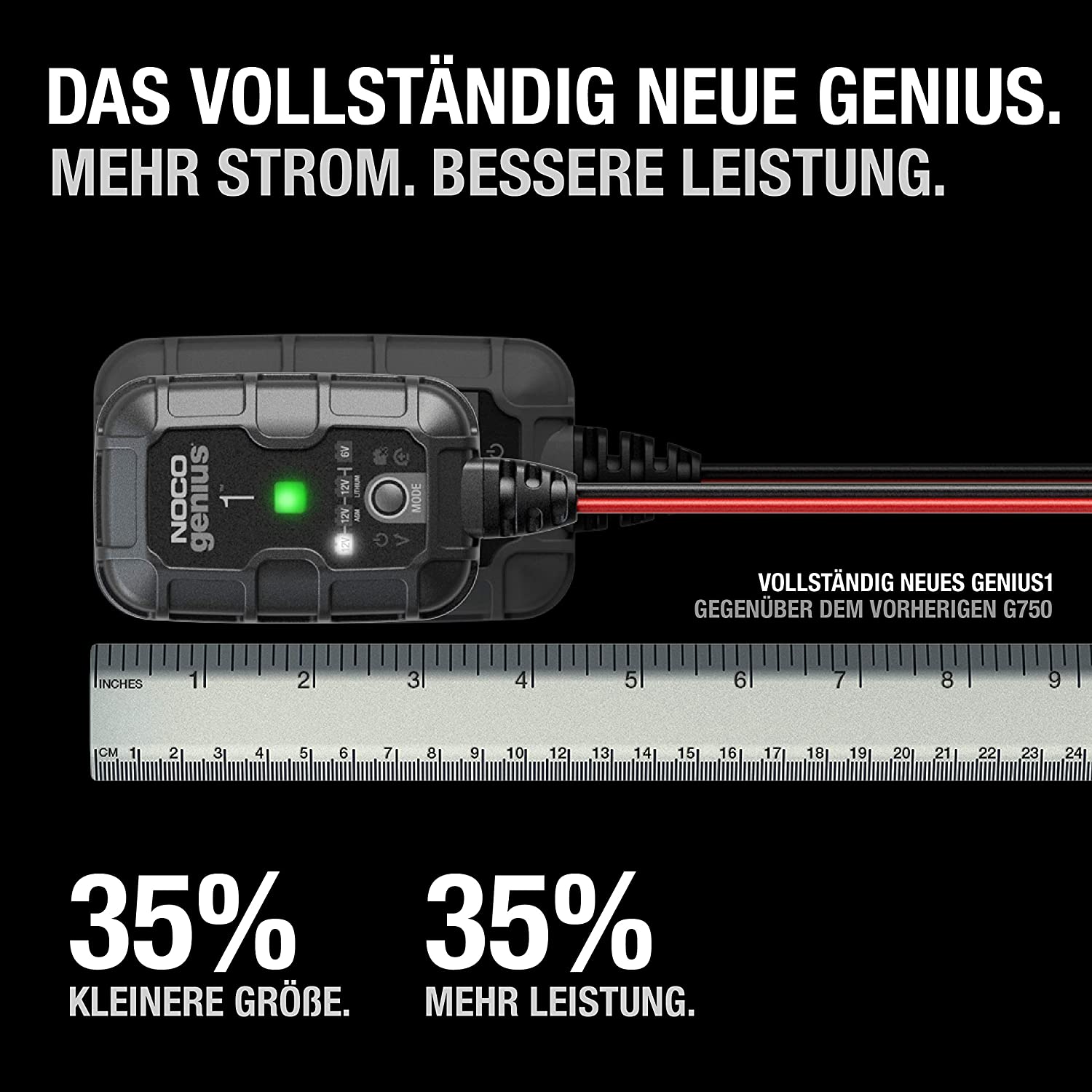 NOCO Genius1 Smart Batterieladegerät 6/12V 1A