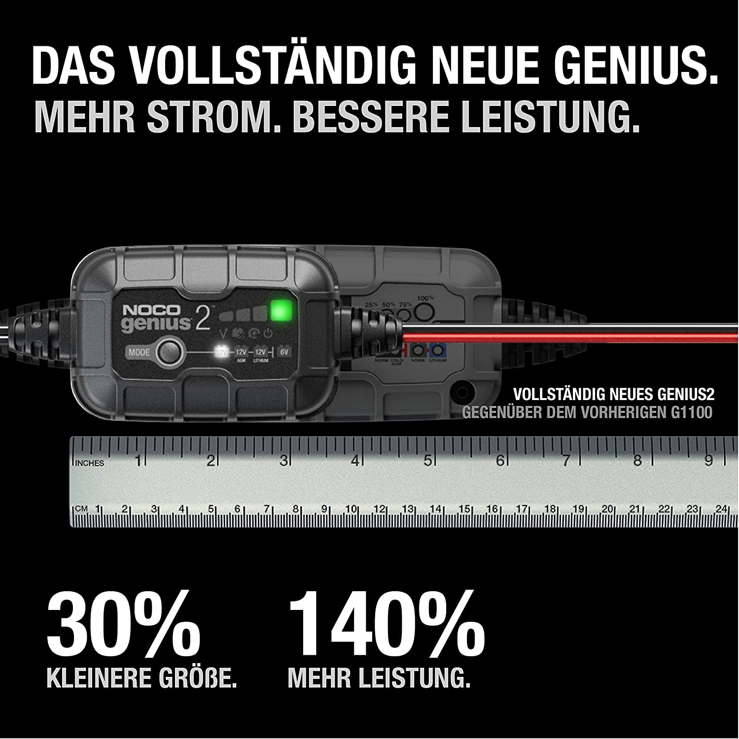 NOCO Genius2 Smart Batterieladegerät 6/12V 2A