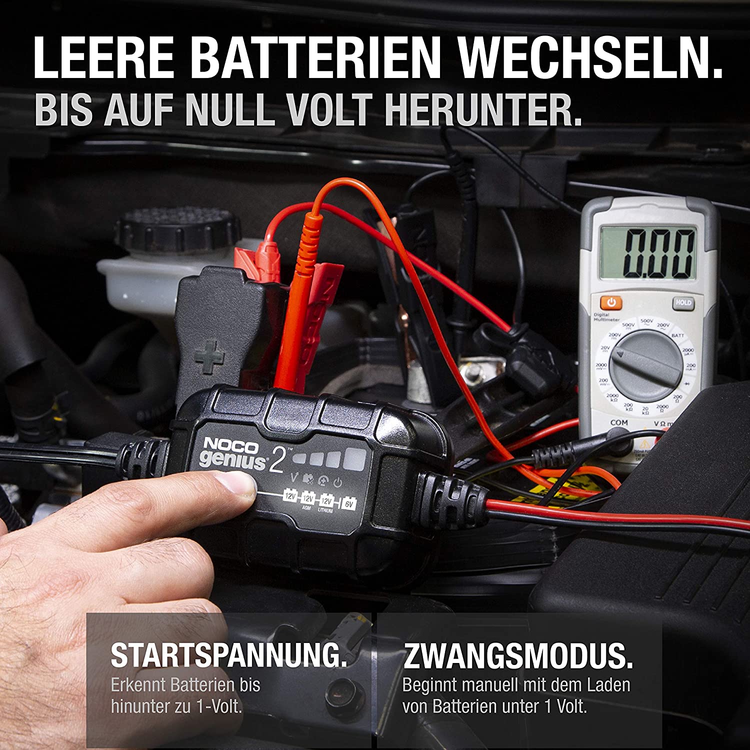 NOCO Genius2 Smart Batterieladegerät 6/12V 2A