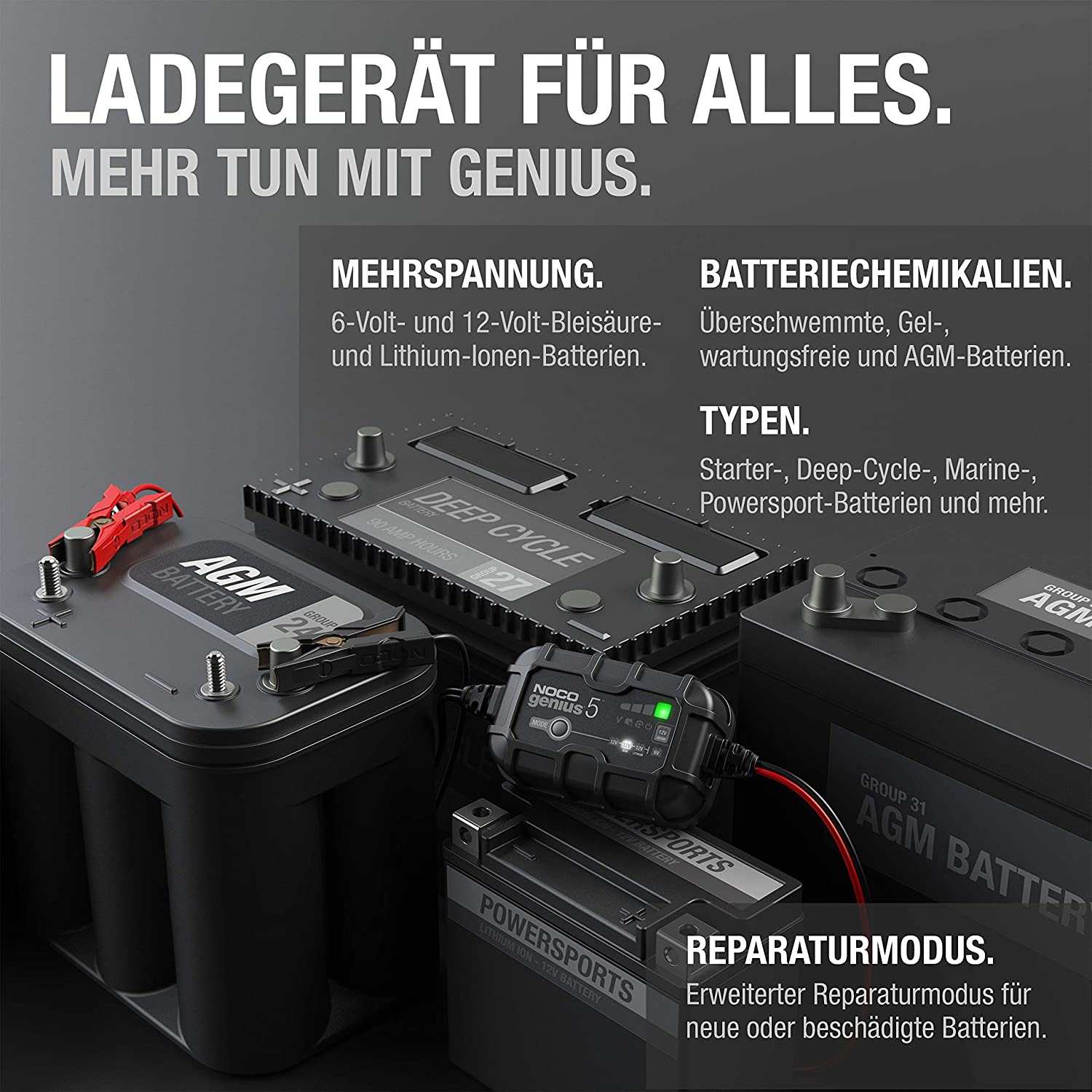NOCO Genius5 Smart Batterieladegerät 6/12V 5A