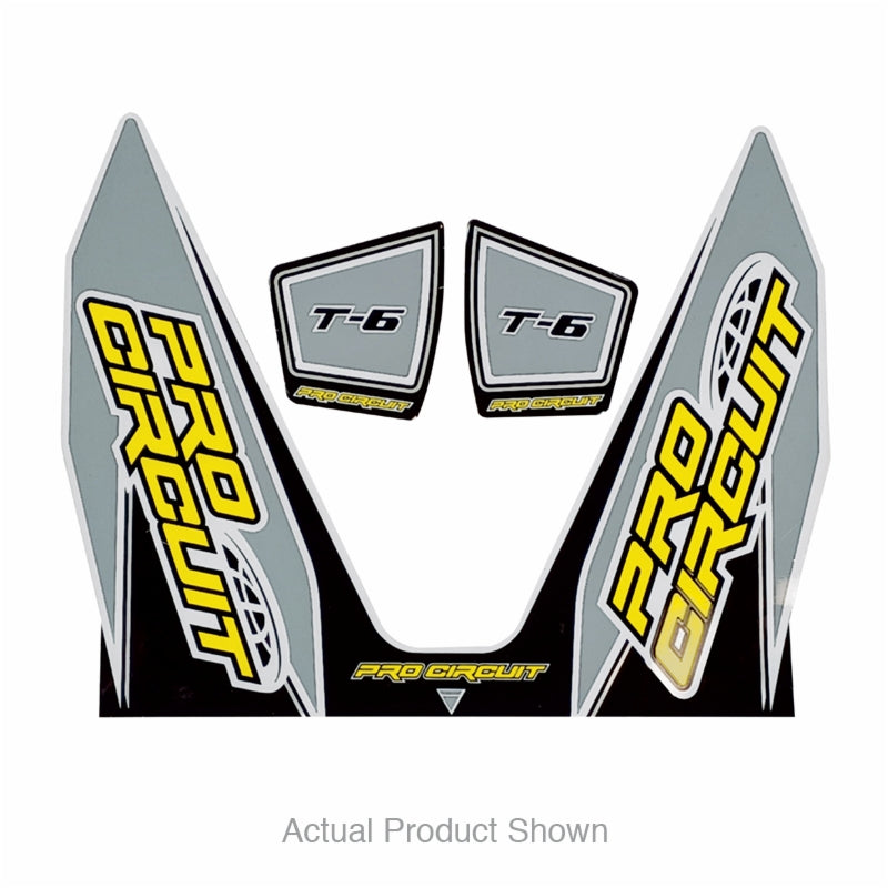 Pro Circuit Auspuffsticker T-6 Grau