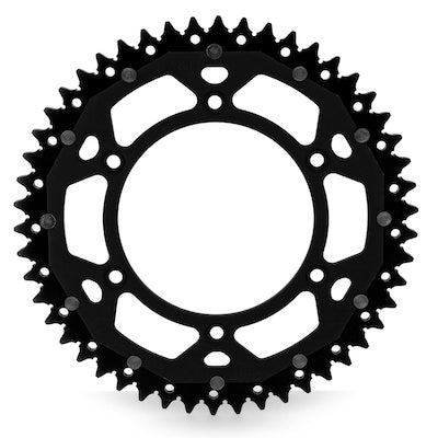 Dual-Components Kettenrad - Aluminium/Stahl hinten TM - 520 schwarz - AHR / Ing. Martin Aichholzer