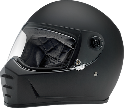 Biltwell Lane Splitter Helmet - Flat Black Matt
