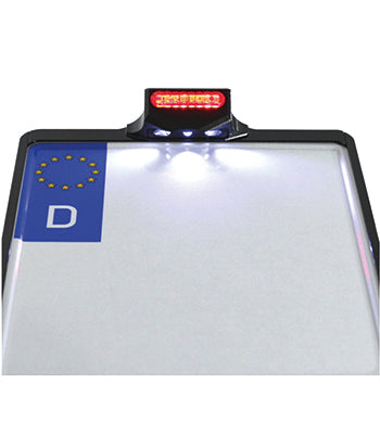 Kennzeichenhalterung IOMP mit Kennzeichenbeleuchtung und Rücklicht