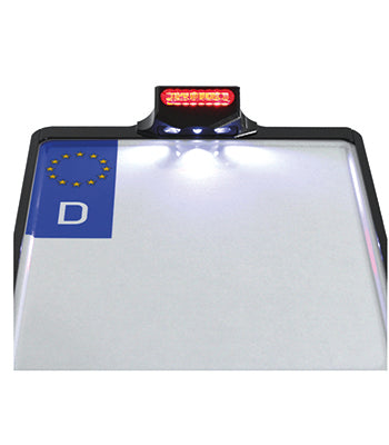 Kennzeichenplatte IOMP mit Brems + Rücklicht und Kennzeichenbeleuchtung