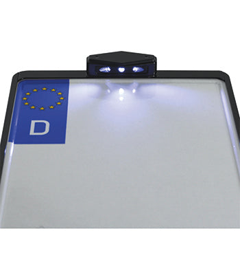Kennzeichenplatte IOMP mit Kennzeichenbeleuchtung und JAX 3 in 1-Blinker