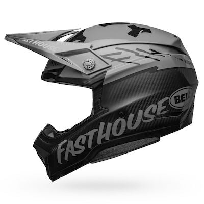 BELL Moto-10 Spherical Helm Fasthouse BMF - Matt glänzend Grau/Schwarz - AHR / Ing. Martin Aichholzer
